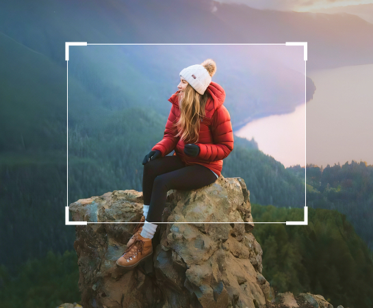 AI Expand background extension example